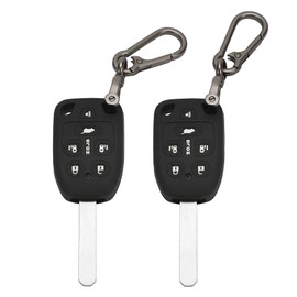 TOMALL 2 Pack for Honda Odyssey Key Fob Cover with Keychain, 6 Buttons Silicone Rubber Key Fob Case Compatible with Honda Odyssey 2011 2012 2013 N5F-A04TAA Car Key Cover