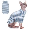 PUMYPOREITY Sphynx Cat Clothes - Soft Hairless Shirt With Sleeves,