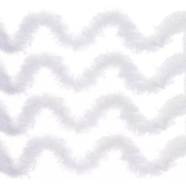 Christmas Tinsel White Extra Long 10m Xmas Tree Bannister Fireplace Colourful Holiday Decoration Party Prop Home Merry Décor Accessories