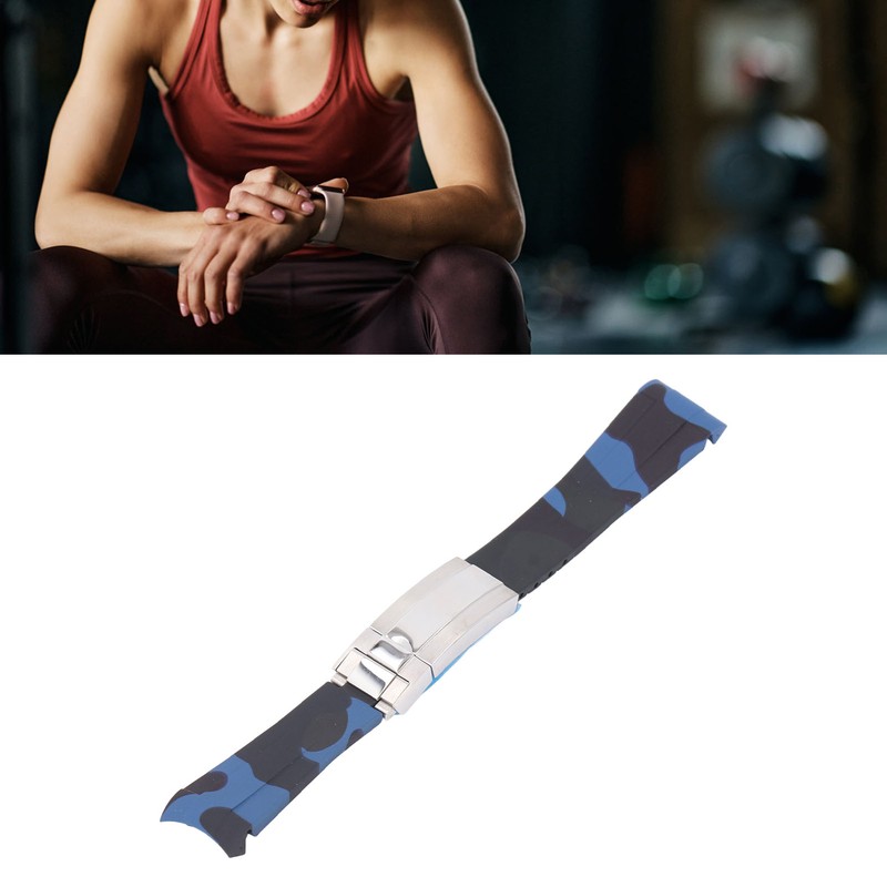 20mm Rubber Watch Strap Watch Band Rubber Replacement Watchband for