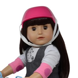 The New York Doll Collection 18" Doll Helmet - 18in Dolls Accessories Doll Bike Accessories Play Set and Doll Helmet (Doll Helmet)