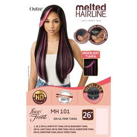 Outre Lace Front Wig - Melted Hairline - MH 101 (DR/UL PINK TIARA)