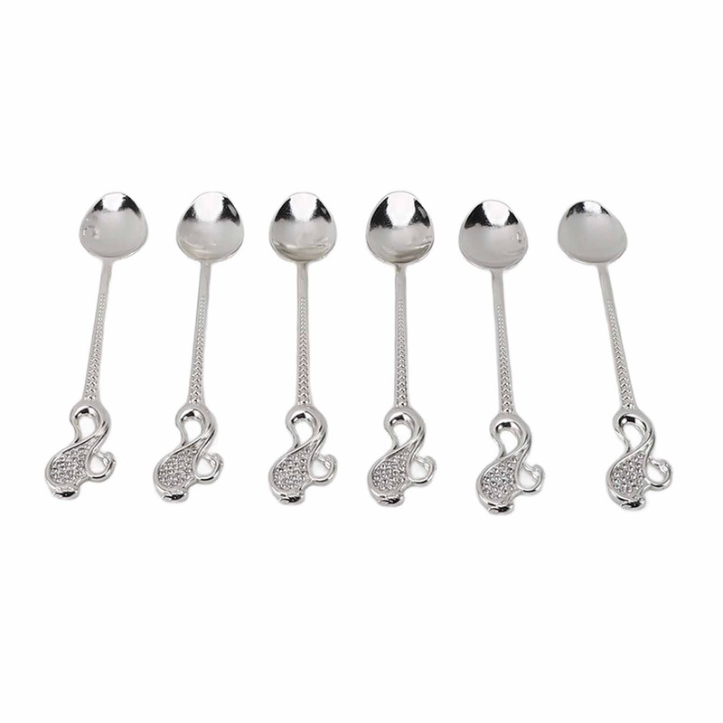 Swan Dinnerware Set Metal Tableware Cutlery Set Decorative Swan Base