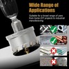 1-3/4''(45mm) Hole Saw Kit with Drill Bits, Tungsten Carbide Hole