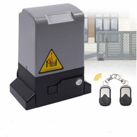 LIYUANJUN Automatic Sliding Gate Opener, Motorized Sliding Gate Operator Complete Kit with 2 Remote Controllers& Clutch Keys for Courtyard Door Villa Gate Up to 4400 Pounds