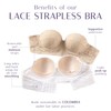 LeSensuel Strapless Lace Bra Light Push Up Bra - Wide