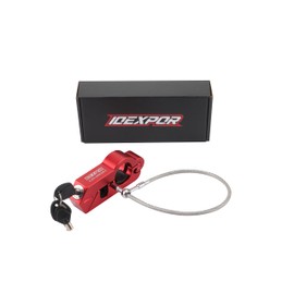 IDEXPOR Motorcycle Lock for Helmet & Handlebar Combo Anti Theft for Motorcycle Moped Motorbike Scooters ATV Dirt Bike Street Bike