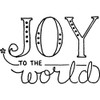 A8 'Joy To The World' Unmounted Rubber Stamp (RS00023677)