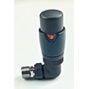 Greened House Kiev Anthracite Designer Corner Thermostatic Radiator & Towel