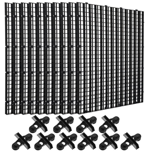 mekueeex 10 Pcs Aquarium Divider Tray Plastic Grid Aquarium Egg