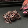Hollow Metal DND Dice Set Game D and D Dice