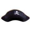Pirate Black Felt Hat Large