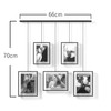 Umbra Exhibit Picture Frame Gallery Set, Adjustable Wall Collage Displays