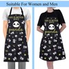 ENSIANTH Panda Aprons for Women with Pockets Life is Better