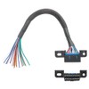 YAODHAOD OBD2 16Pin weiblich zu öffnen Kabel Flecht Dash Port