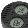 Round Hygrometer Thermometer ℃/℉ Digital Display High Accuracy Cigar Box