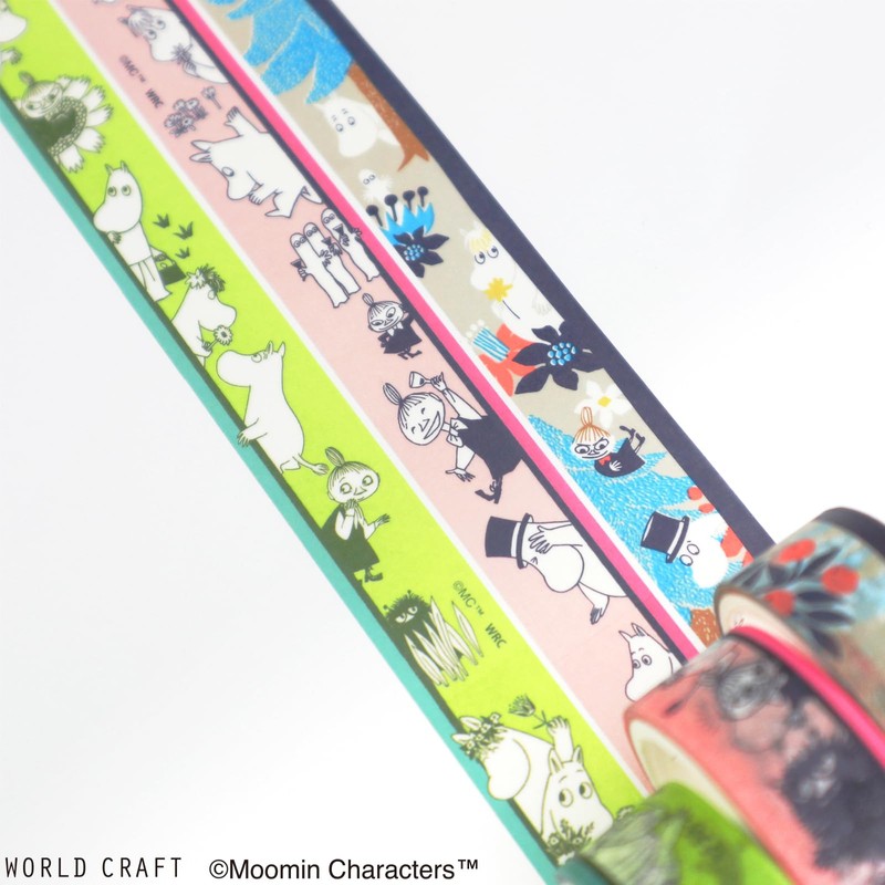 WORLD CRAFT MOMT15-005 Moomin Masking Tape, 0.6 inch (15 mm),