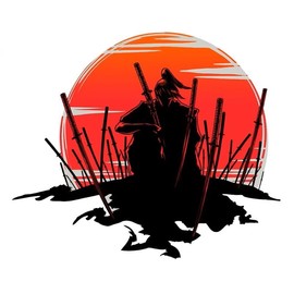 Samurai Warrior - 658 Sticker Decals, Car, Truck, Motorcycle, Window, Laptop, Tumbler, Sports, Phone, Home Decoration, Funny Designs, Made in The U.S.A.