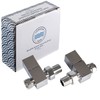 London Taps Square Straight Radiator Valve, Standard 15mm Connection, Chrome