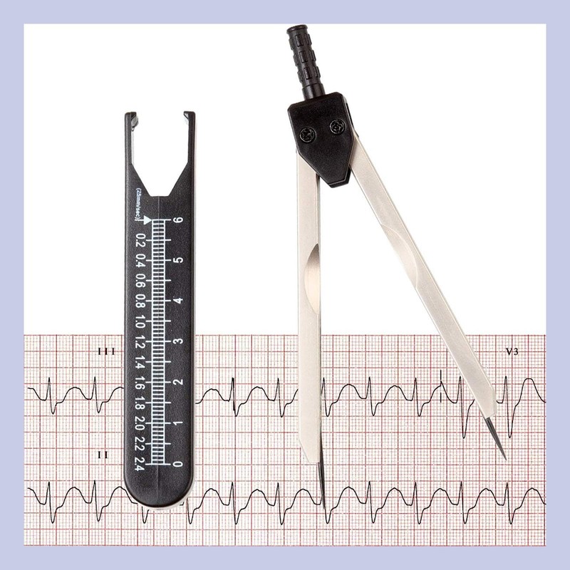 DEVENTORZ ECG Caliper Electrocardiogram Divider Electrocardiography ECG Test Electrocardiogram Test