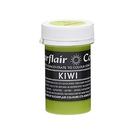 Sugarflair KIWI Green Pastel Paste Gel Edible Food Icing Colouring 25G