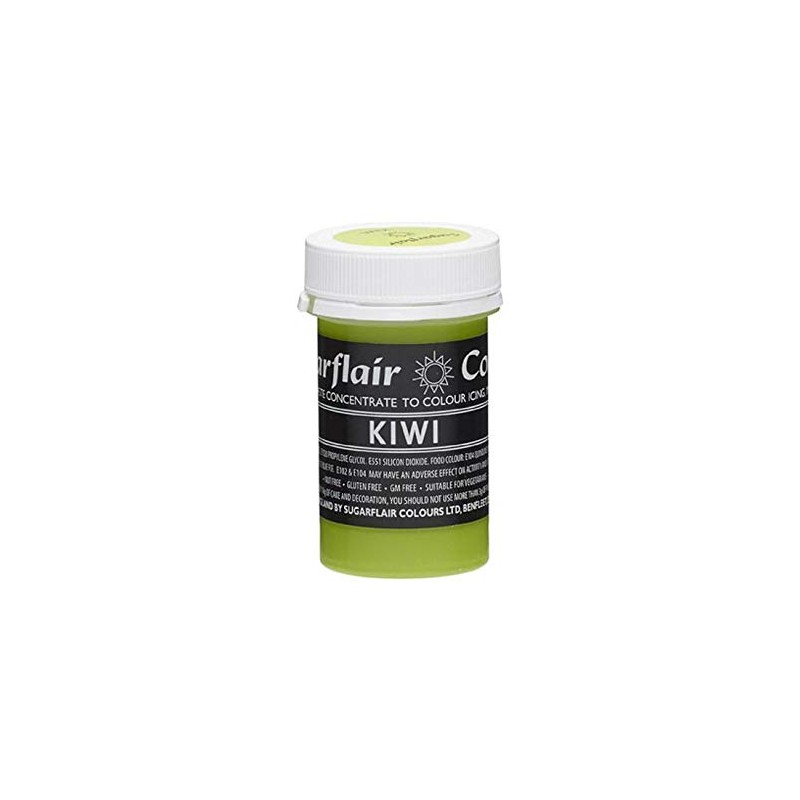 Sugarflair KIWI Green Pastel Paste Gel Edible Food Icing Colouring