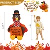 InfleasJoiy 4 FT Pull Banner Turkey Thanksgiving Inflatable Decoration with