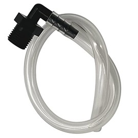 Oxygen Concentrator Humidifier Bottle Adapter Tubing 12" with Threaded Connector - 1-Pack