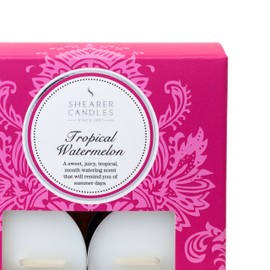 Shearer Tropical Watermelon (Pack of 8) Scented Tealights-White