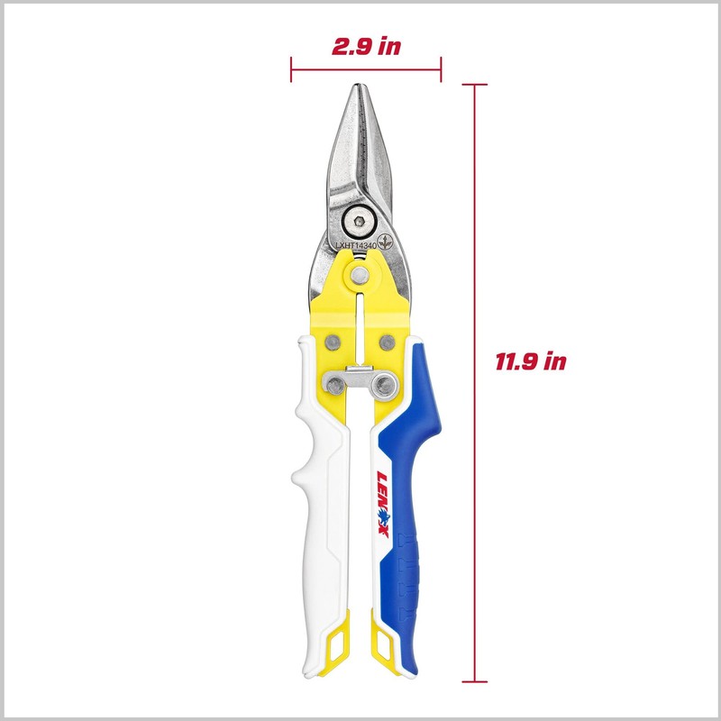 LENOX TOOLS Pliers, Straight Avitation Snips, With Durable Grip (LXHT14340​)