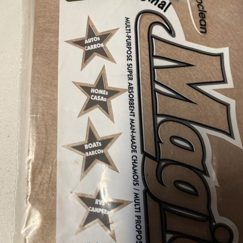 Euroclean The Original Magicloth Multi-Purpose Chamois Super Absorbant 2pk Live