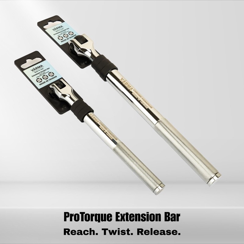 VÄRMA ProTorque 3/8” Drive Extendable Telescoping Breaker Bar with 180°
