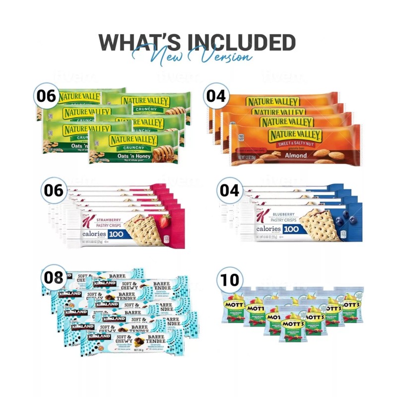 Fast Distribution Healthy Snacks, Care Package 67 Count Premium Healthy