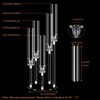 5 Arm Acrylic Candelabra Centerpieces for Tables, Clear Candle Holder