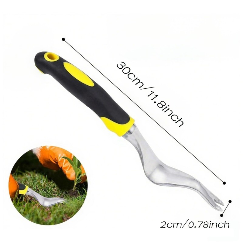 Hand Weeder Puller Tool, Garden Handle with V-Shaped - Ergonomic