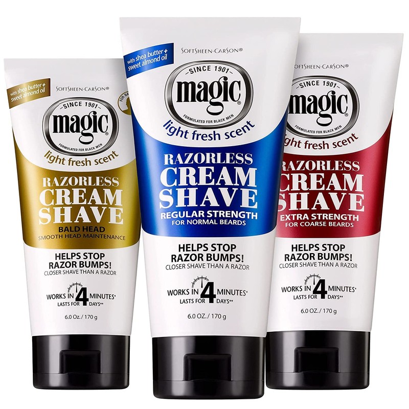 Magic Razorless Cream Shave, Bald Head Smooth Head Maintenance, Light