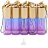 Newzoll Glass Roller Bottles, 5ml Mini Blue Purple Gradient Roll