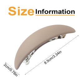 BIRLOZA Pack of 2 Women's French Hair Clips, Classic Automatic Hair Clips, Suitable for Hair Accessories for Women