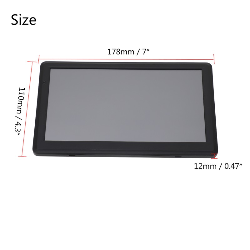 7 Inch Touch Screen Portable Car Navigator GPS Navigation DD