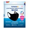 Termin8 Unisex Kid's FACE Covering-Black Mask, 1 Count (Pack of