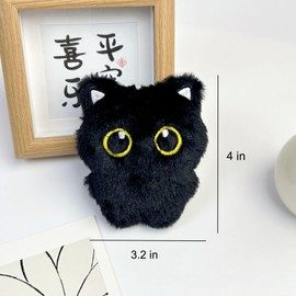 Zitokin Cute Cat Plush Keychain for Backpack, Kawaii Kitty Accessories Bag Charms for Handbags Purse Gifts for Cat Lovers