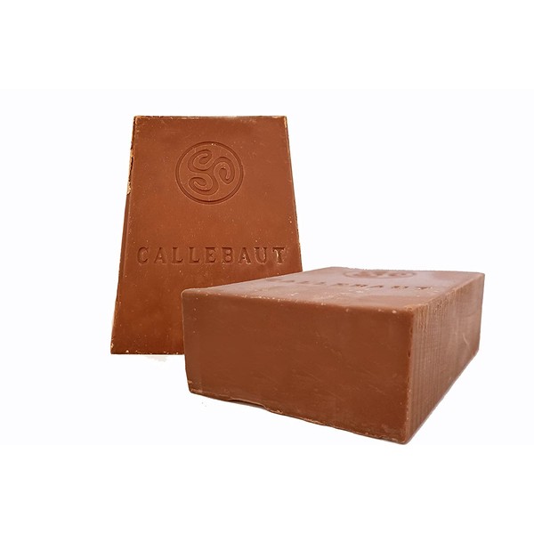 Callebaut Finest Belgian Milk Chocolate Blocks - Approximately 1 pound per Block