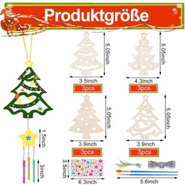 Hopton Christmas Wreath Wind Chime Craft Set Christmas Crafts Children Wooden Advent Wreath Craft Sets Wind Chimes Craft