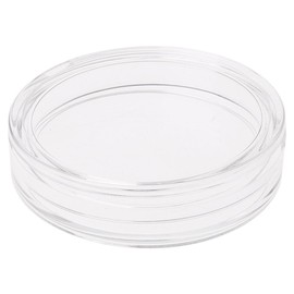 MOMOJIA 38.6mm Clear Round Acrylic Coin Capsule Storage Box Holder Case for Silver 2 oz