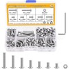 Sutemribor 180Pcs M5 Stainless Steel Button Head Hex Socket Head