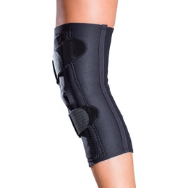 DonJoy Lateral J Patella Knee Support Brace with Hinge: Drytex, Left Leg, X-Small