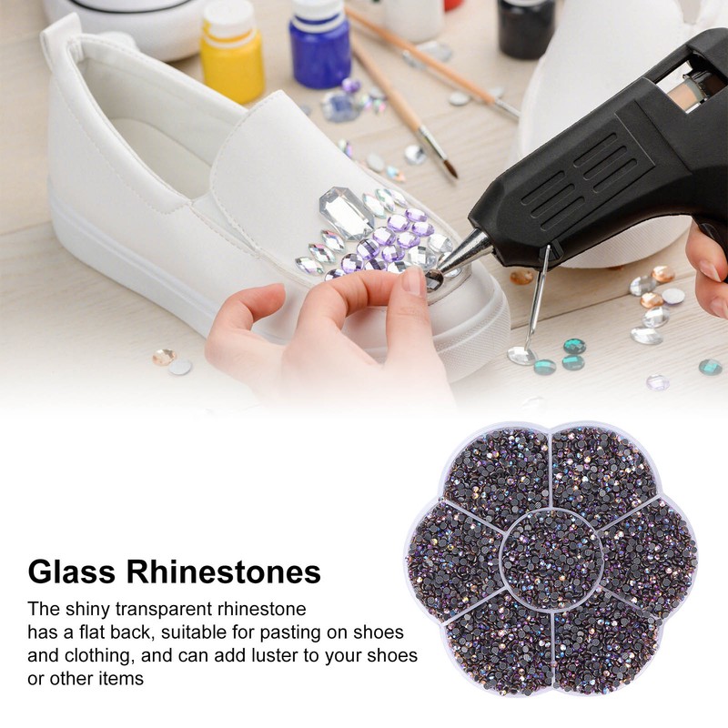 14400pcs Rhinestones Shiny Transparent Decorative Nail Art Accessories for Clothes