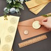 CRASPIRE Graduation Cap Gold Certificate Seals Diploma Embossed Foil Stickers