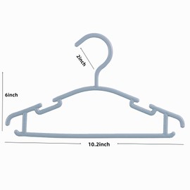 50 Pack Grey Baby Nursery Closet Hangers,Non-Slip Laundry Infant Pant Hanger for Newborn Clothes Gift,Ultra-Thin Child Coat Hanger for Girl Boy Toddler Kid