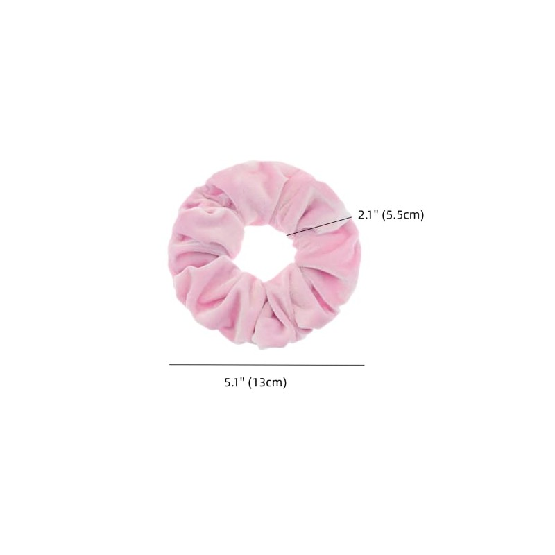 2 Pcs Pink Color Large Size Scrunchies for Hair Women